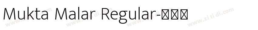 Mukta Malar Regular字体转换